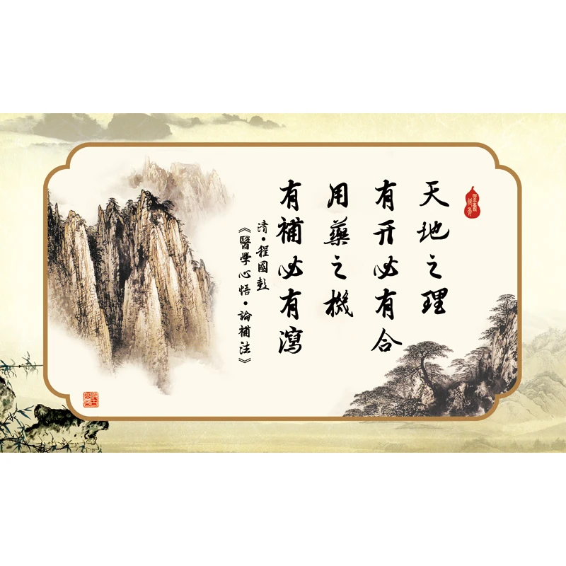 

Huangdi Internal Medicine Acupuncture Department Gynecological Famous Classic Famous Saying Wall Chart Health Preservation