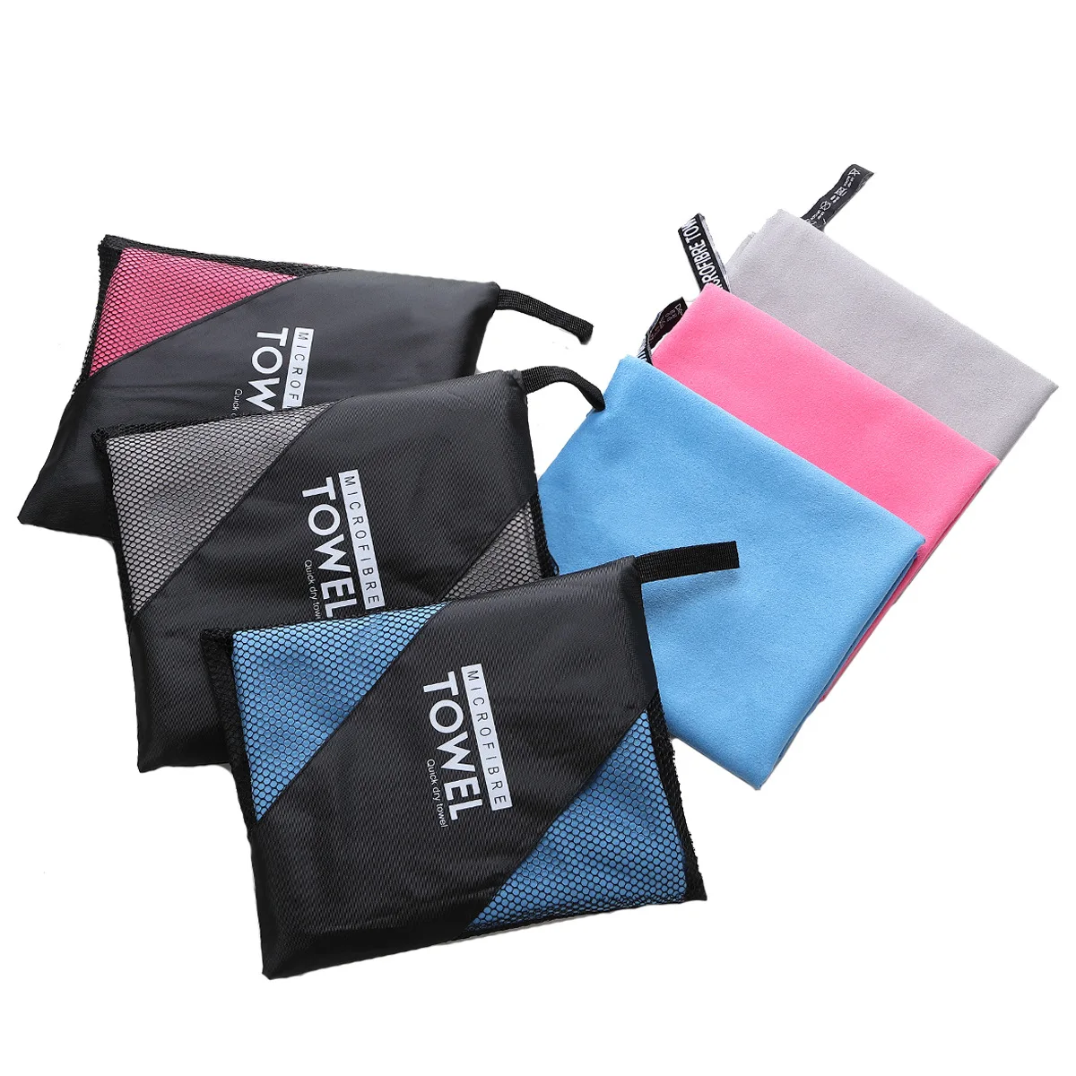 

Quick-drying sports towels Customized outdoor absorbent bath towels Cross-border source factory fleece quick-drying beach bath t