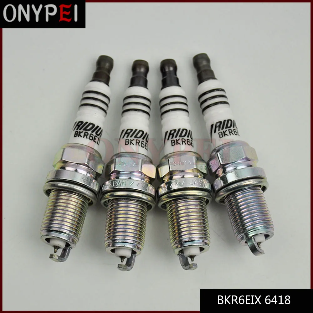 4 шт./лот иридиевая Свеча зажигания BKR6EIX 6418 для BMW Suzuki Volvo Porsche BKR6EIX-6418 | Автомобили и