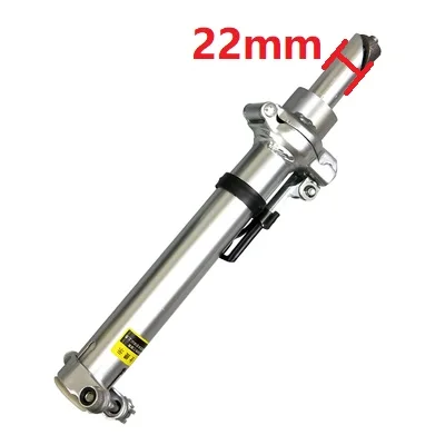 2.2cm Iron Складной велосипед 22 мм/25 мм 25,4 мм 20 дюймов Электрический складной велосипед Двусторонняя Регулировка двойной секционный стержень часть - Цвет: 2.2cm Iron