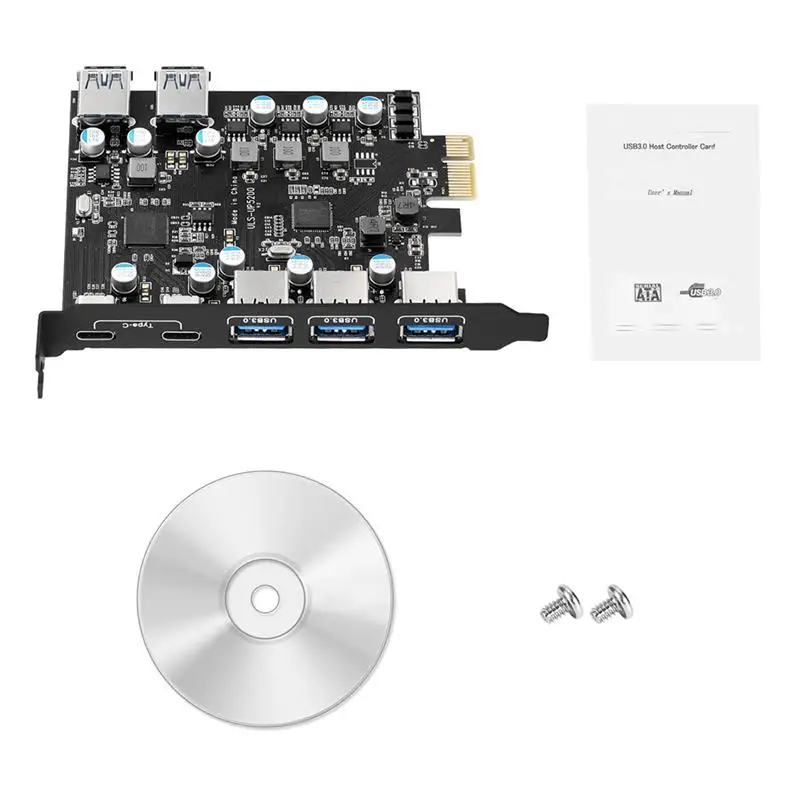 Адаптер удлинитель PCI E на 7 портов USB 5 портов|Компьютерные кабели и разъемы| |