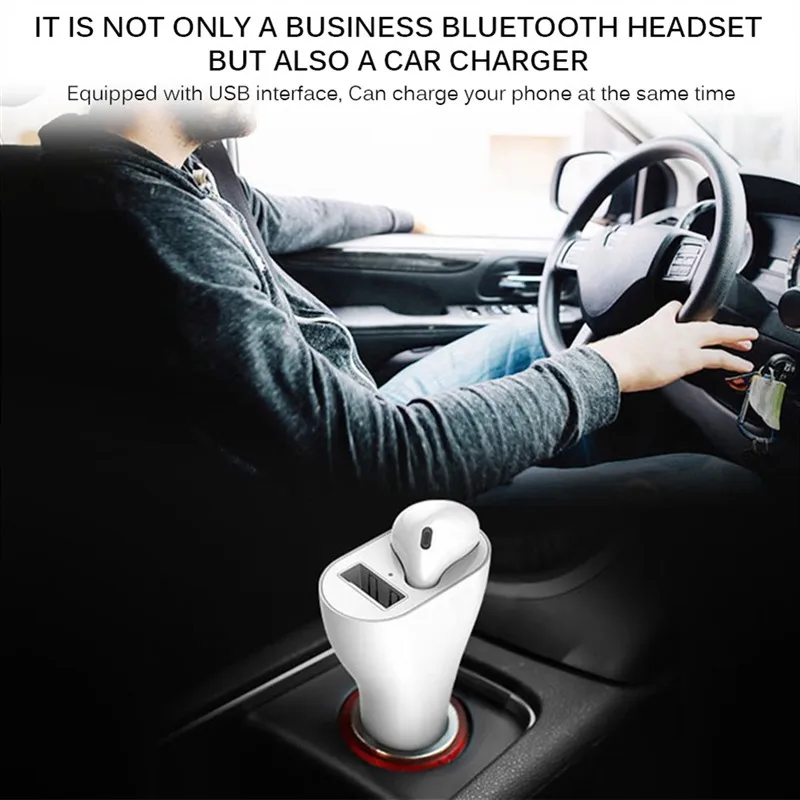 Портативное автомобильное зарядное устройство одна гарнитура USB Беспроводная