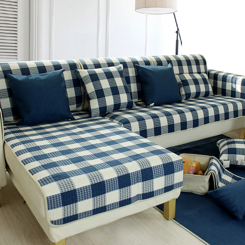 1 шт. Новый пасторальный клетчатый шикарный угловой чехол для дивана подлокотник