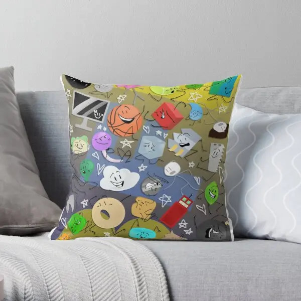 

Battle for BFDI Soft Decorative Throw Pillow Cover for Home Pillows NOT Included