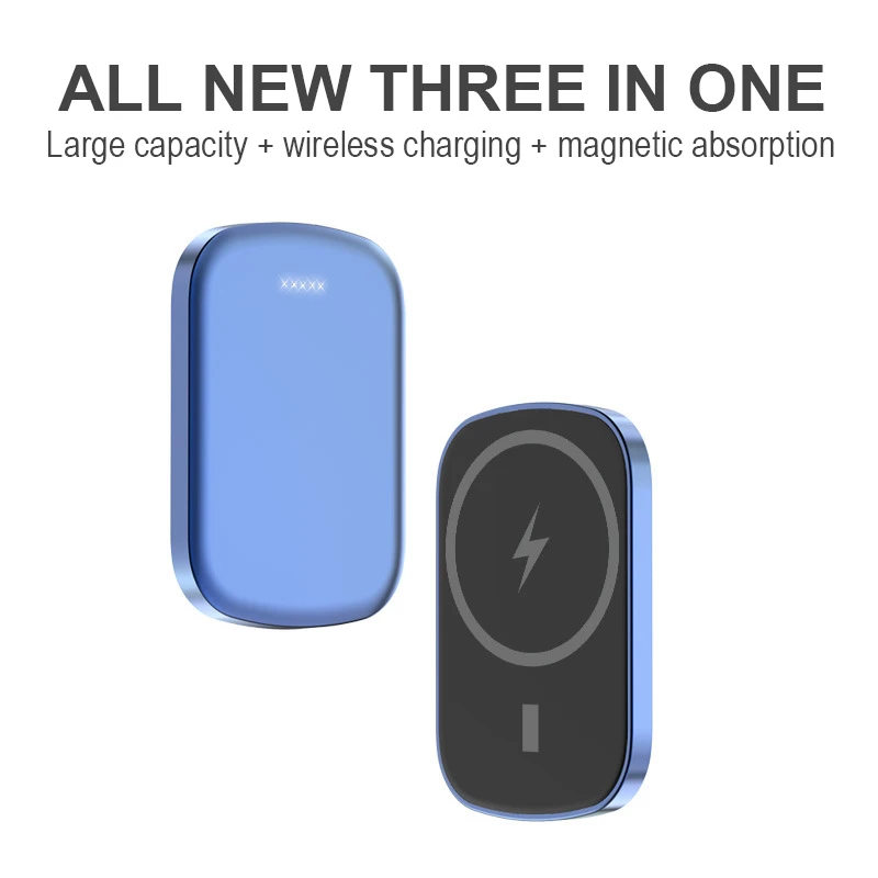2021 new 10000mah power bank magnetic wireless charger for iphone 12 13 pro max mini powerbank external auxiliary battery free global shipping