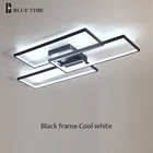 Современный светодиодный потолочный светильник с поверхностным креплением, лампа черного и белого цвета для гостиной, спальни, светильник освещение