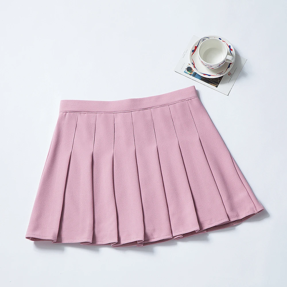 

Plus Size Mulheres saia plissada bonito menina escola uniforme saia cintura alta dana saia moda feminina plissado mini saias
