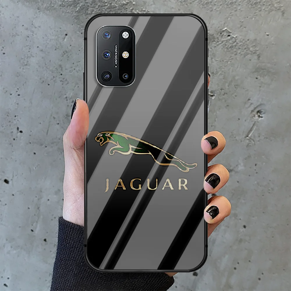 

British car brand Jaguars Phone Tempered Glass Case Cover For Oneplus 5 6 7 8 9 Nord T Pro Coque Waterproof Soft