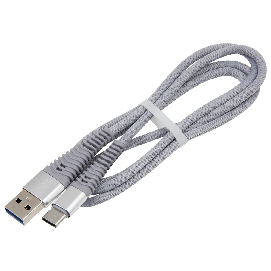 100 шт. 1 м 3 фута Micro Type C 8pin USB зарядный кабель шнур для Iphone XR XS Max Samsung прочная