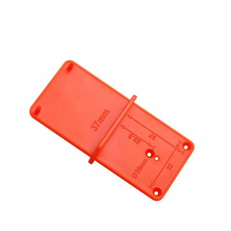 

35/40mm Drilling Positioning Plate Drilling Hole Opener Locator Guide Drill Hole Tool Door Cabinet DIY Template Woodworking Tool
