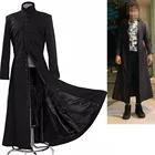 2019 матрица Косплэй на заказ черный Косплэй костюм Neo Тренч только пальто Для мужчин Косплэй костюм для Хэллоуина Вечерние