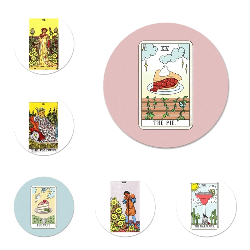 

58mm Egypt mysterious Tarot Kitchen Home Decor Refrigerator Magnetic Stickers Opener Beer Coke