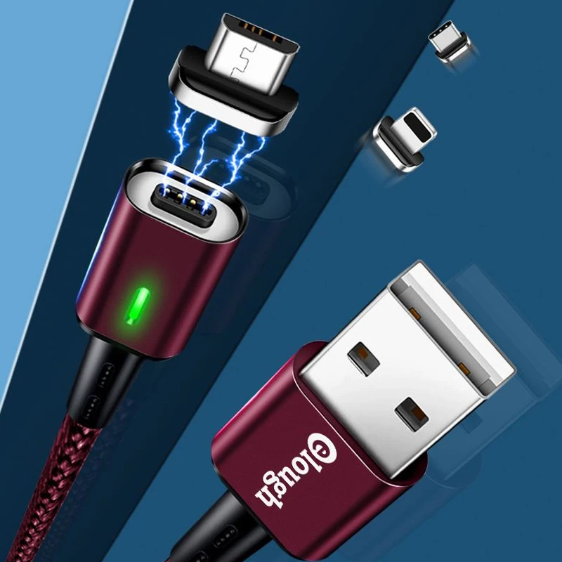 1 м 3 А USB Магнитный зарядный кабель для iPhone usb type c Micro USB 3 в 1 Магнитный зарядный кабель для iPhone X XR 8 7 6