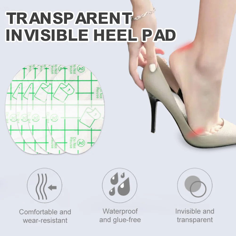 

20Pcs Heel Protector Invisible Back Heel Pads Waterproof Anti Blister Slip High New Shoe Grip Adhesive Foot Care Sticker Patch