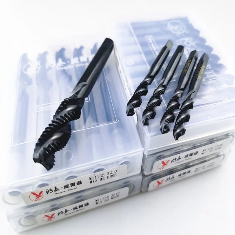 Высококачественный закаленный черный нитрирующий станок HSS tap 10 шт./лот M2.3.4.5.6.8.10