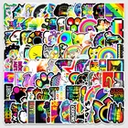 103050 шт. Мультяшные радужные серии граффити забавные скейтборды брендовые чехлы на колесиках велосипед Скутер водостойкая наклейка кто