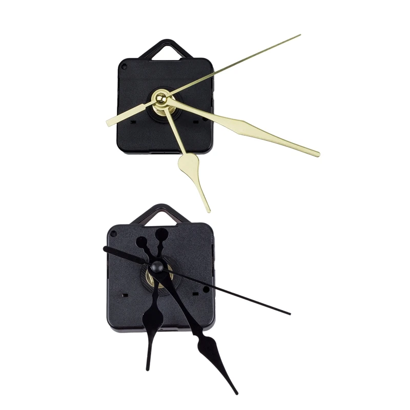

Quartz Clock Movement Mechanism Gold Hands DIY Repair Parts Kit & Clock Movement Mechanism With Black Hour Minute Second Hand DI