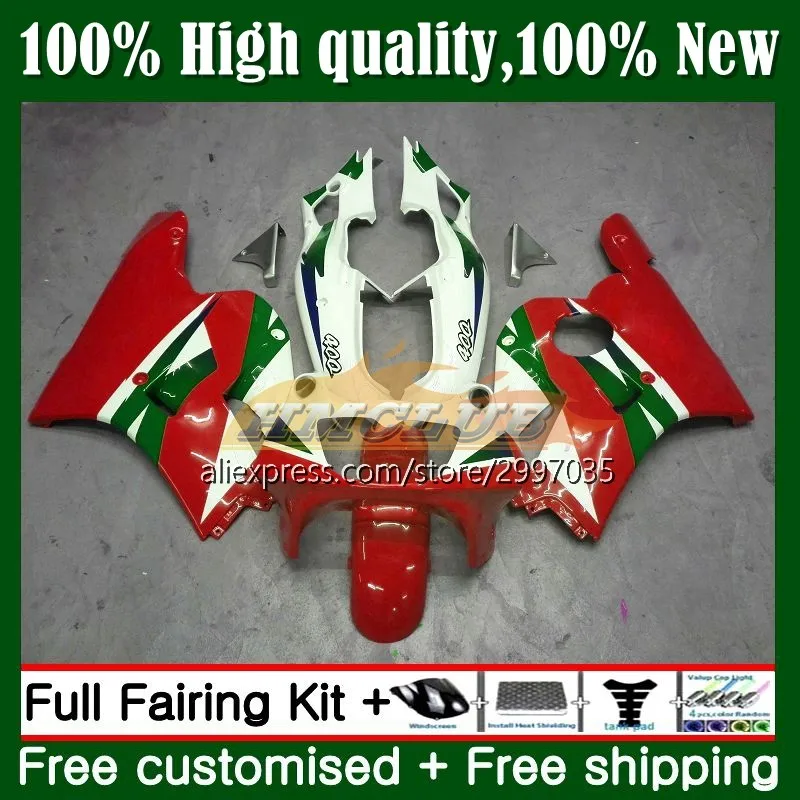 

Обвес для KAWASAKI NINJA ZXR400 ZXR-400 91 92 93 94 95 96 красный белый 3No.108 ZXR 400 C 1991 1992 1993 1994 1995 1996