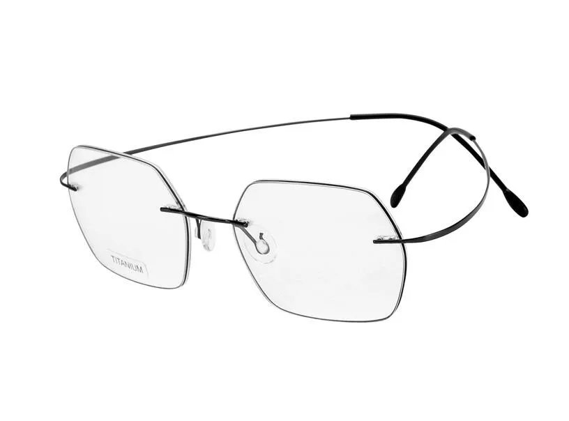 

Pure Titanium Retro Unisex Rimless Progressive Multi-focal Lens Optical Eyewear Ultralight Goggle See Near Far Reading Glasses