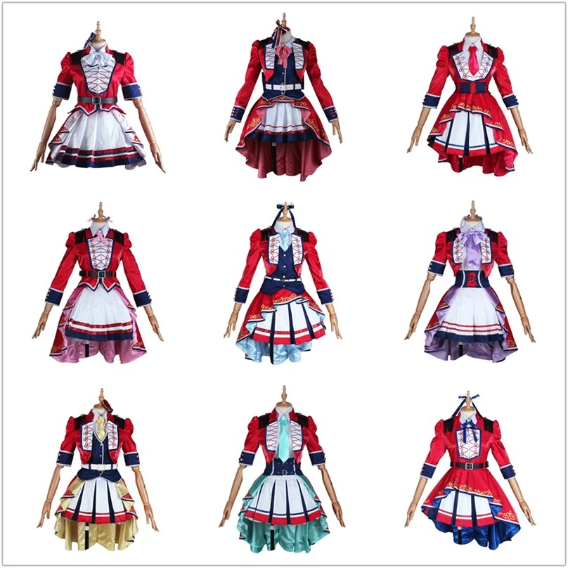 Аниме Lovelive! МК юбилей Пробуждение концерт все члены Umi Eli Maki Rin Нико косплей костюм