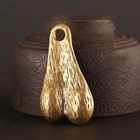 Цепочка для ключей для мужчин, подвеска из твердой латуни в виде яиц, модный аксессуар в стиле панк, ювелирное украшение для автомобиля, аксессуар сделай сам