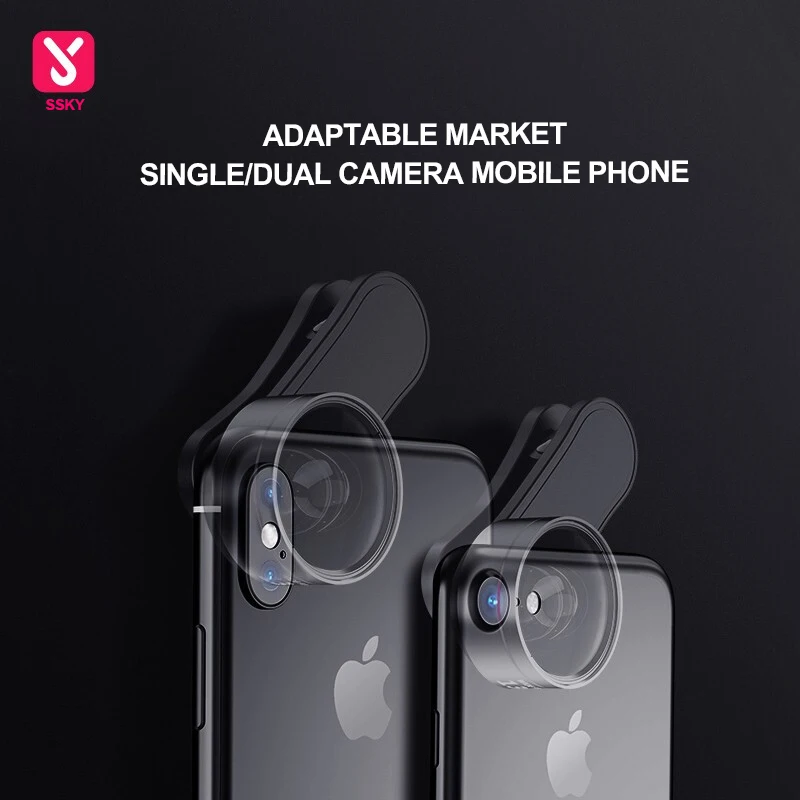 Набор объективов рыбий глаз Три в одном широкоугольный объектив для мобильного