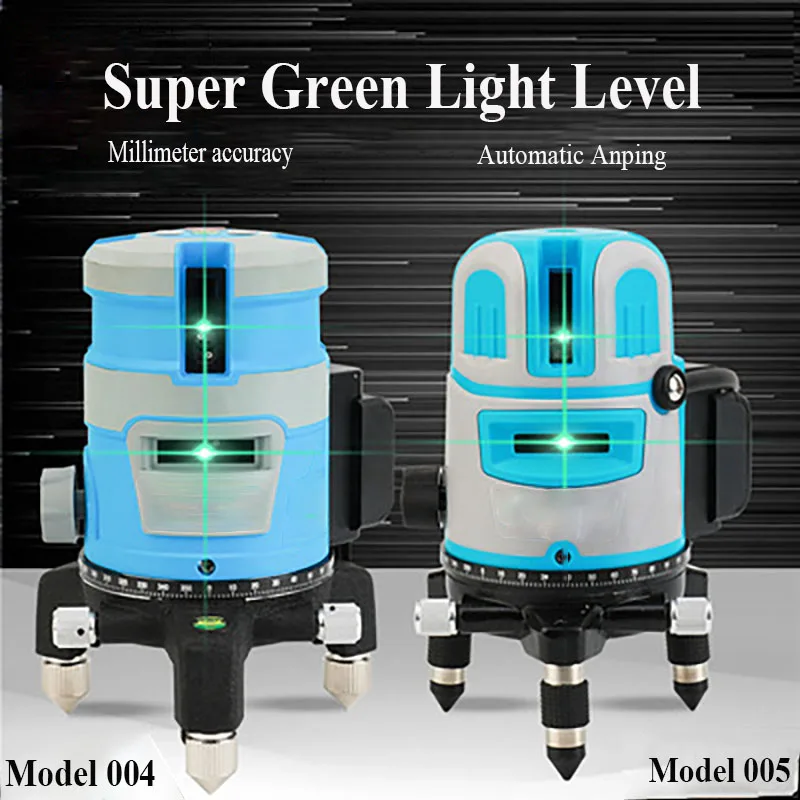 Upgrade Green Laser Level With Reciever 360 Laser Beam Measuring Tool Leveling Tool Optical Instruments Leveler Vertical Cross