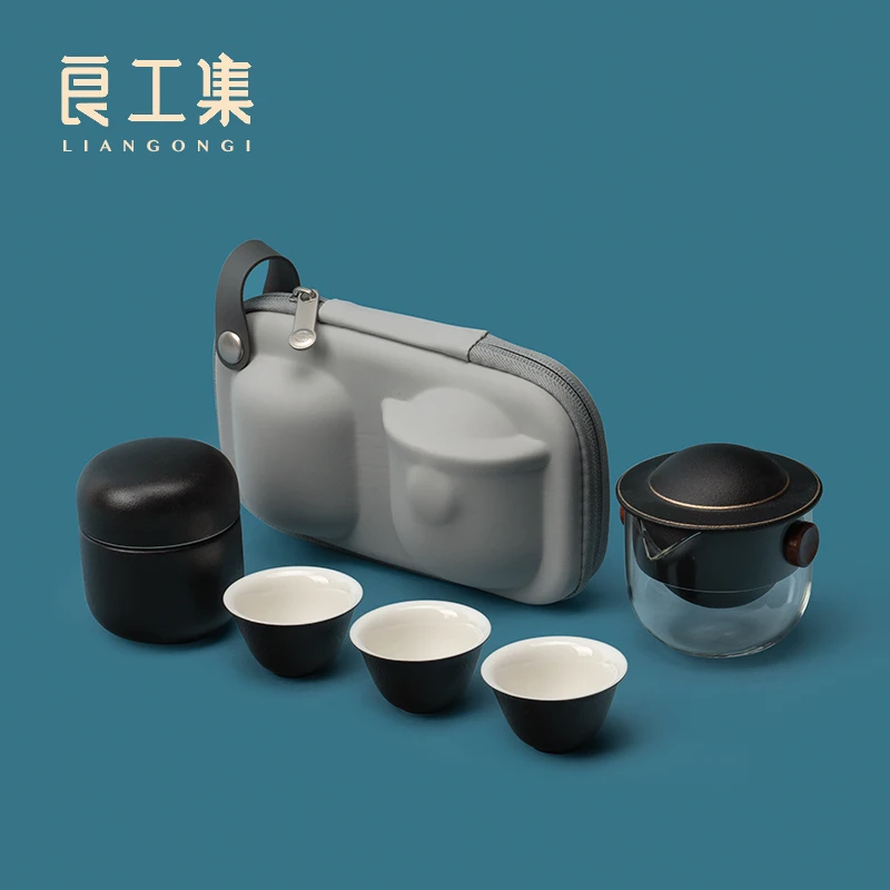 

Tea Cups Set of 6 Gaiwan Glass Teapot Tea Ceremony Set Matcha Tea Set Japanese Ceramic Teapot and Cup Set Kung Fu Tea Set