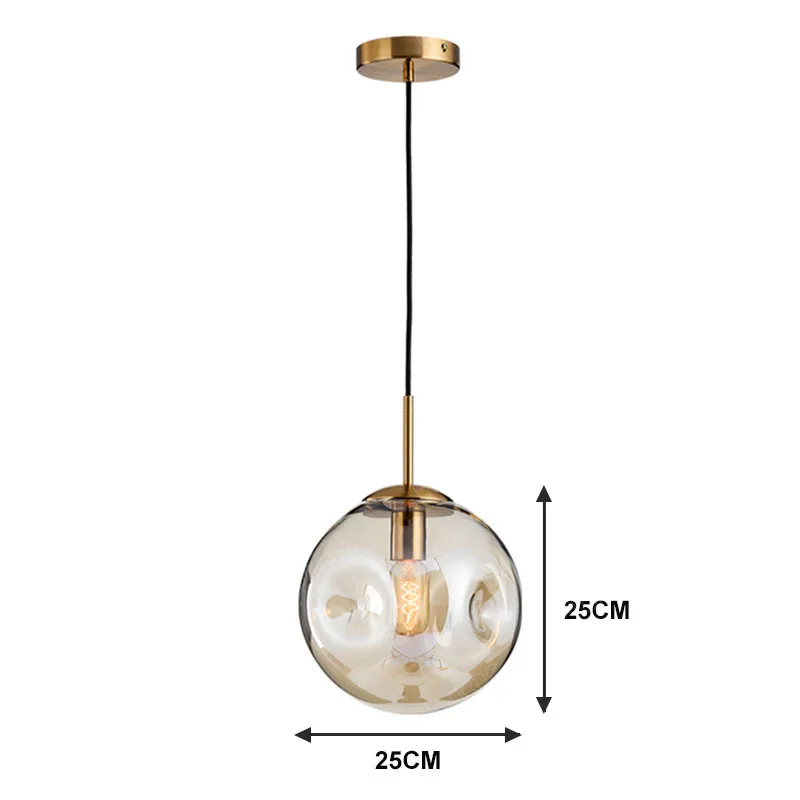 

Modren Glass Ball Pendant Lights Nordic Bubbles Hang Lamp Decor Lighting Fixtures for Dining Room Bar Cafe Suspension Luminaire