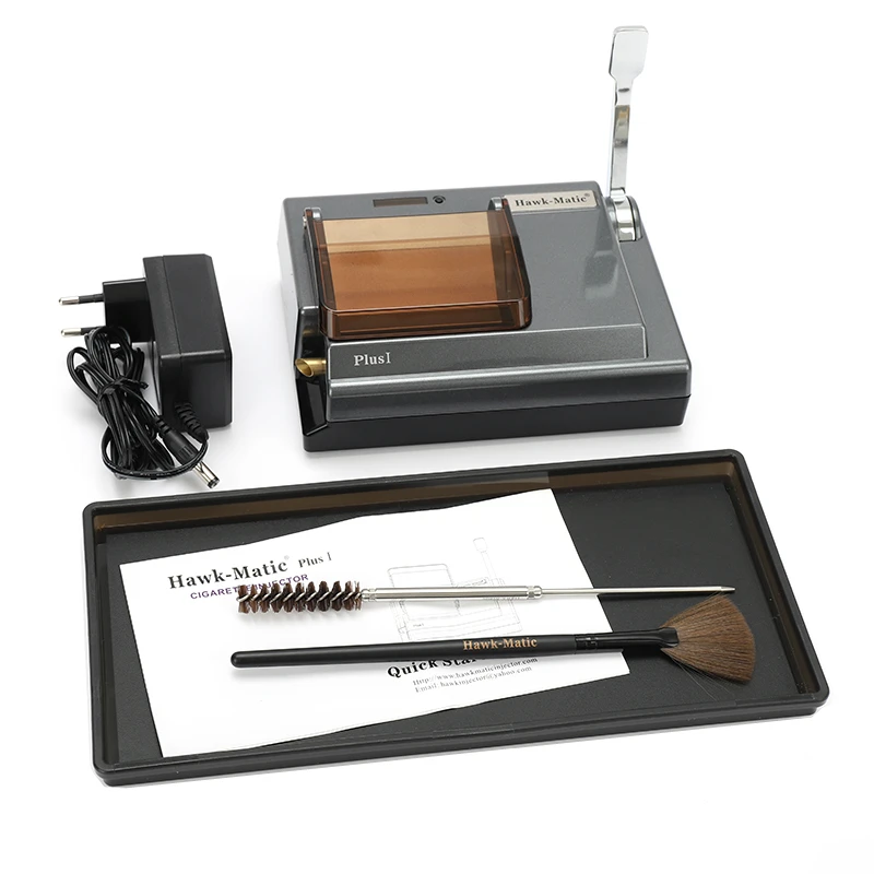 

Electric Fully Automatic Cigarette Rolling Machine with Weed Tray Set Home Tobacco Roller Gadgets for Men Smoking Accessories