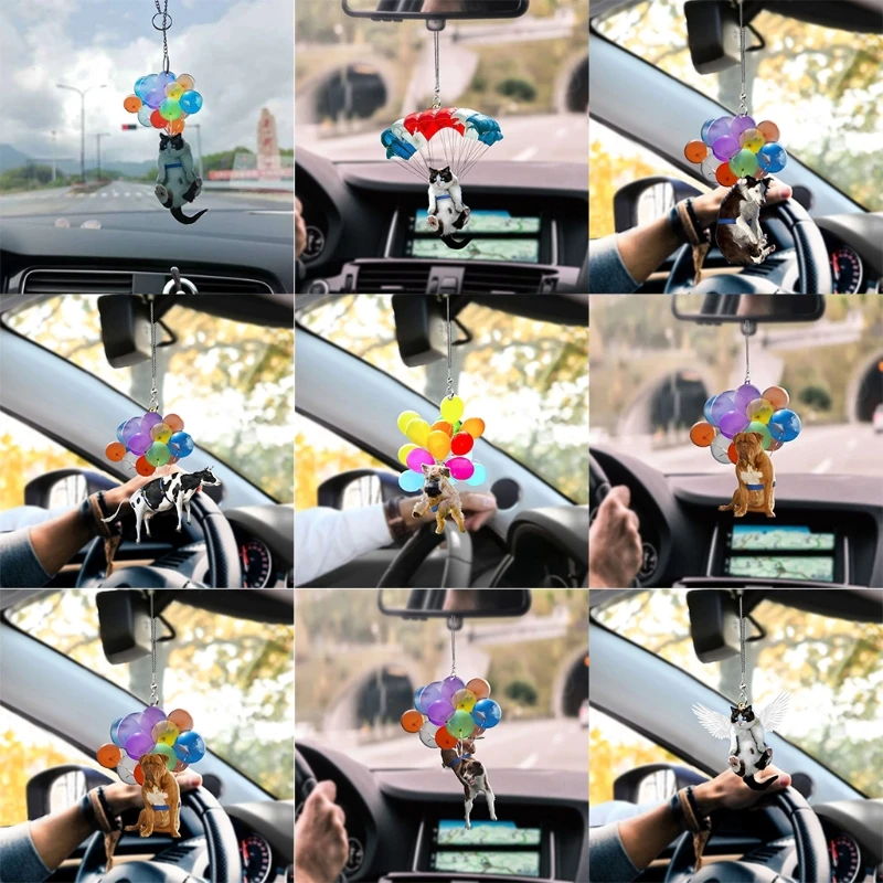 Украшение для салона автомобиля в виде кошки/собаки/коровы индивидуальная