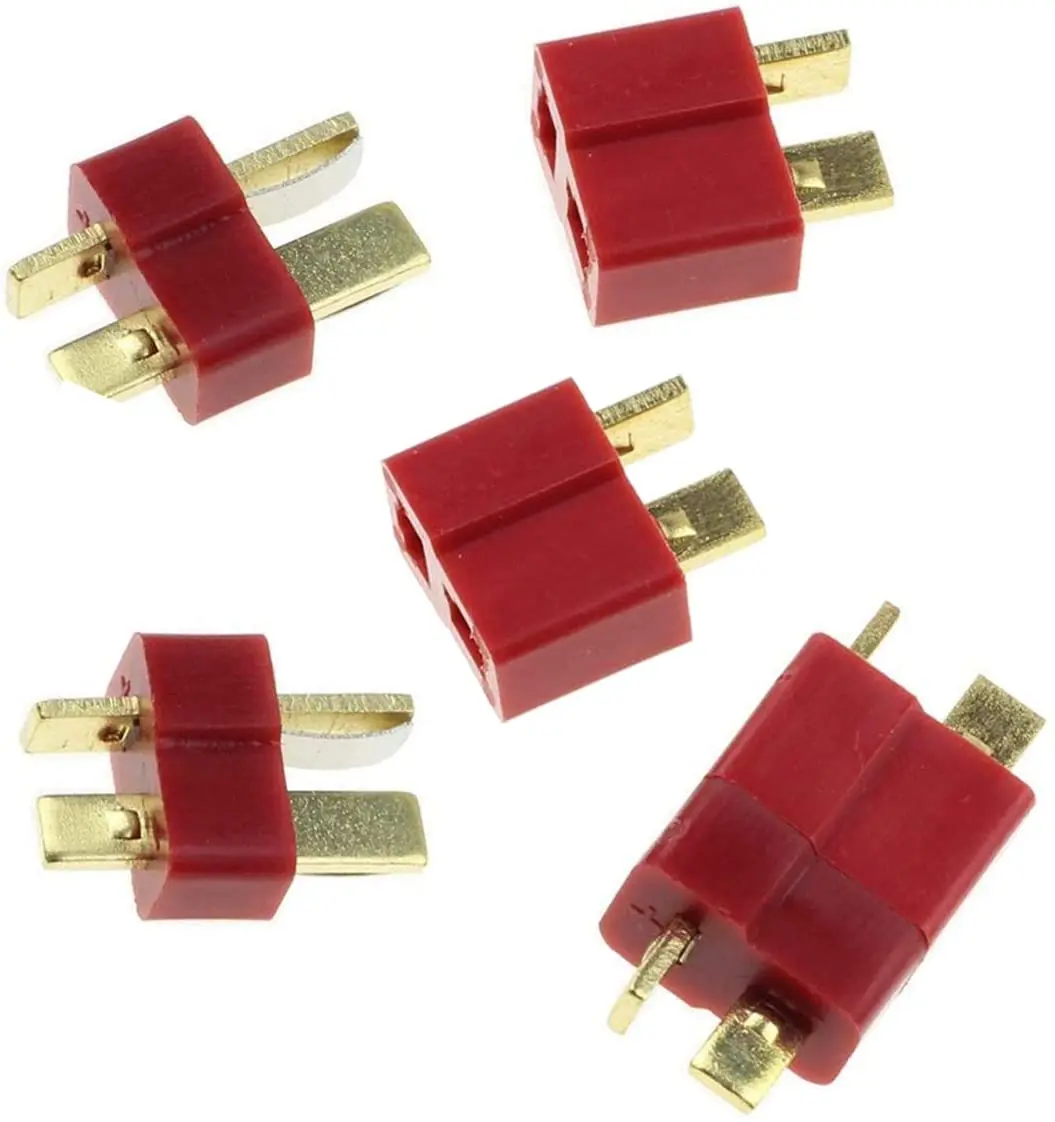 New 10/20 Pcs/Sets T Plug Male & Female Deans Connectors Style For RC LiPo Battery Spare Parts | Игрушки и хобби