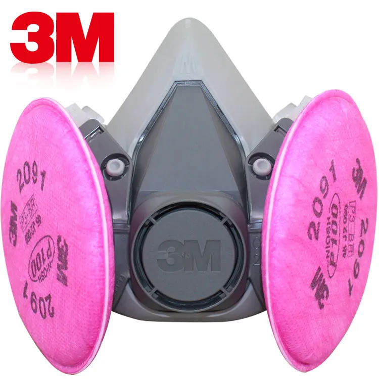 

6200 with 2091 filter cotton dust cover three-piece protection