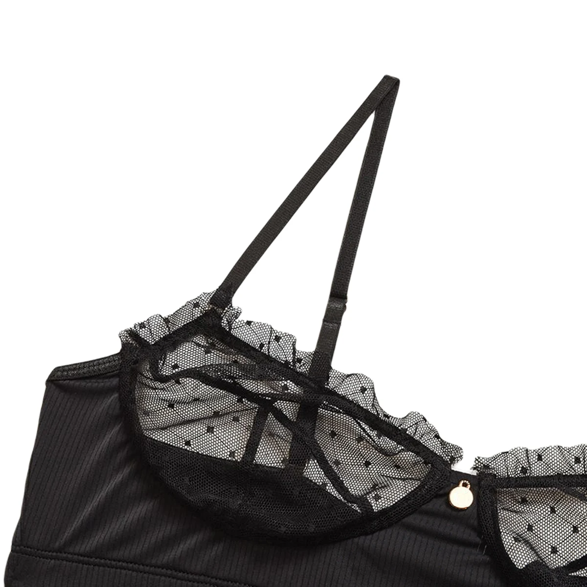 Нижнее белье женское сексуальное прозрачное с v образным вырезом и цветочной