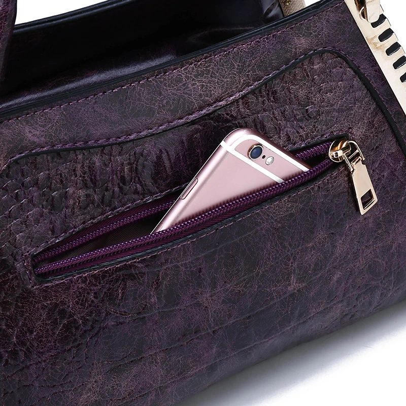 Gykaeo New Luxury Handbags Women Bags Designer Fashion Crocodile Pattern Shoulder Bag Ladies Party Messenger Bags Bolsa Feminina