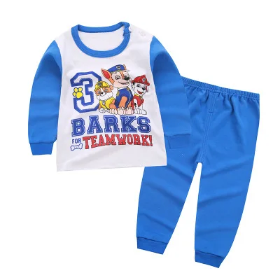 0-4T Baby Boy Cotton 2pcs Clothing Set Toddler Outfits Girls Long SleevesT-shirt+Pants Trouers Children Homewear | Детская одежда и