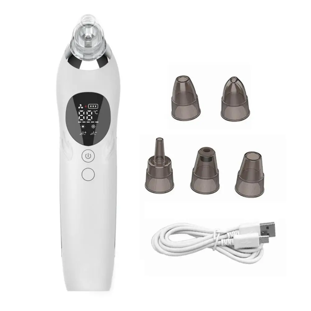 

Blackhead Remover Vacuum Cleaner Skin Pore Suction Black Dot Extractor Hot Cold Hammer Pore Acne Cleanser Facial Skin Care Tool