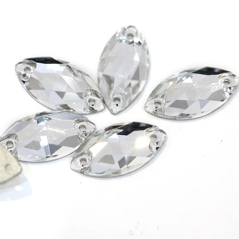 Качество AAAA швейные кристаллы AB пришивные стразы с плоским основанием Пришивные