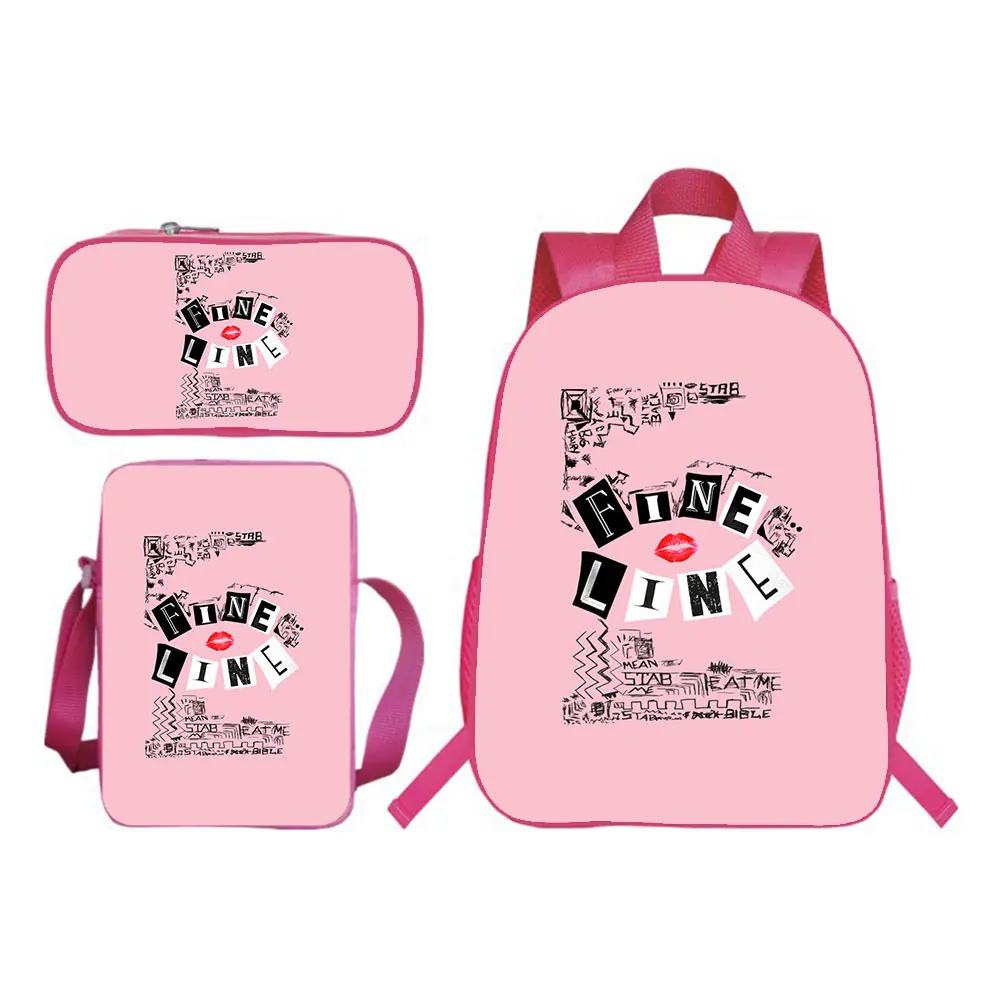 H Styles Backpack 3pcs Set Pencil Case Shoulder Bag Fashion Teen Bookbag Boy Girl Bag Children Bag Kids Back To School Gift