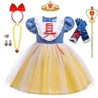 new girls dresses children christmas birthday party princess costumes net yarn tutu dress prom cosplay snow queen dressing up