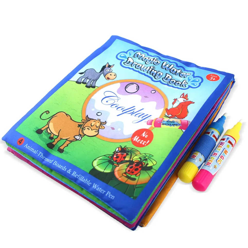 

Magic Water Drawing Book Coloring Book Doodle Magic Pen Animals Painting Gift Toy Kid Children Child Mat Cards Kids Toys Mat