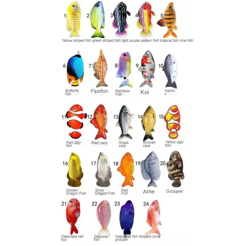 Электрическая плавающая рыба 28 см движущаяся кошка Мерцающая игрушка мягкие