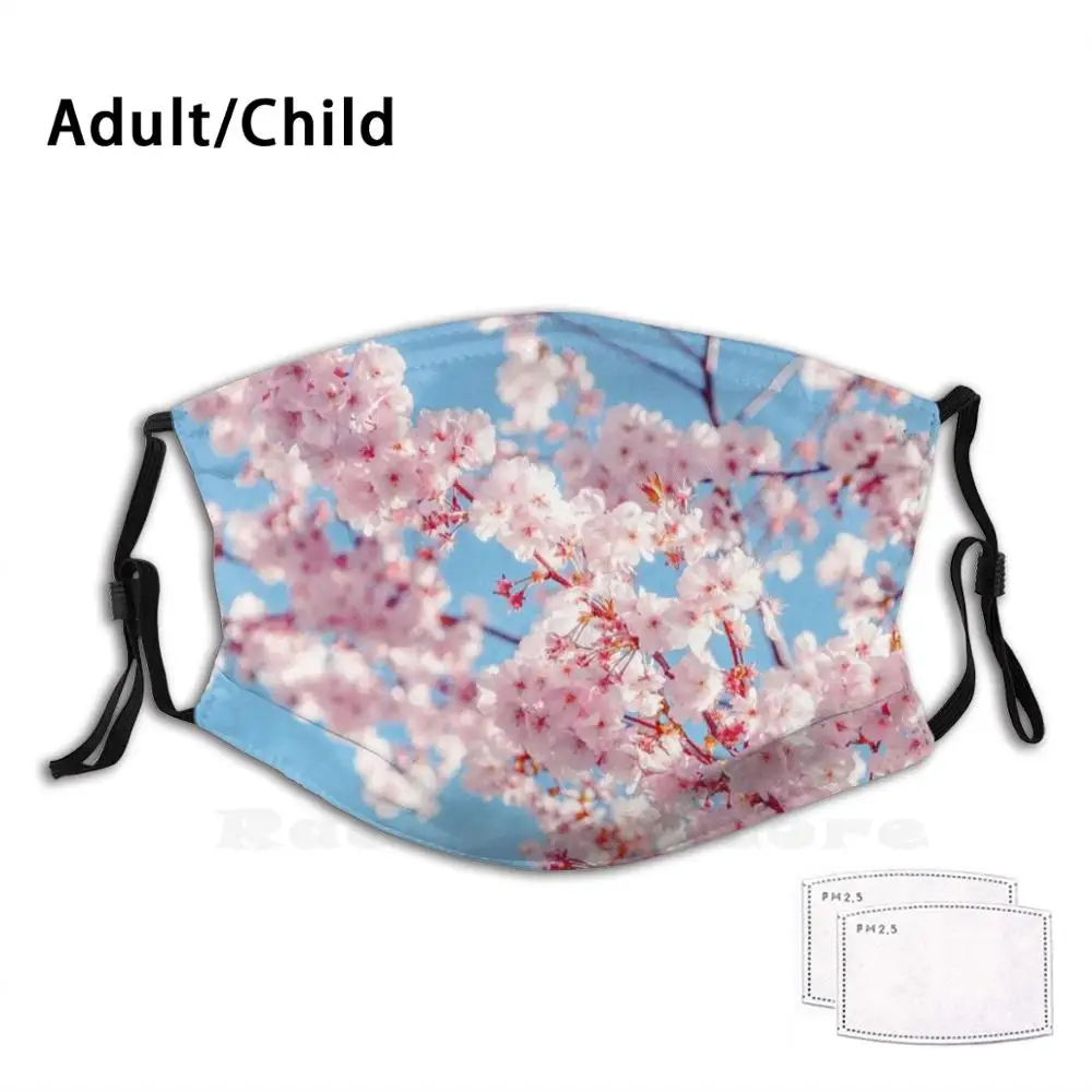 

Многоразовая маска для лица с цветами вишни и забавным принтом