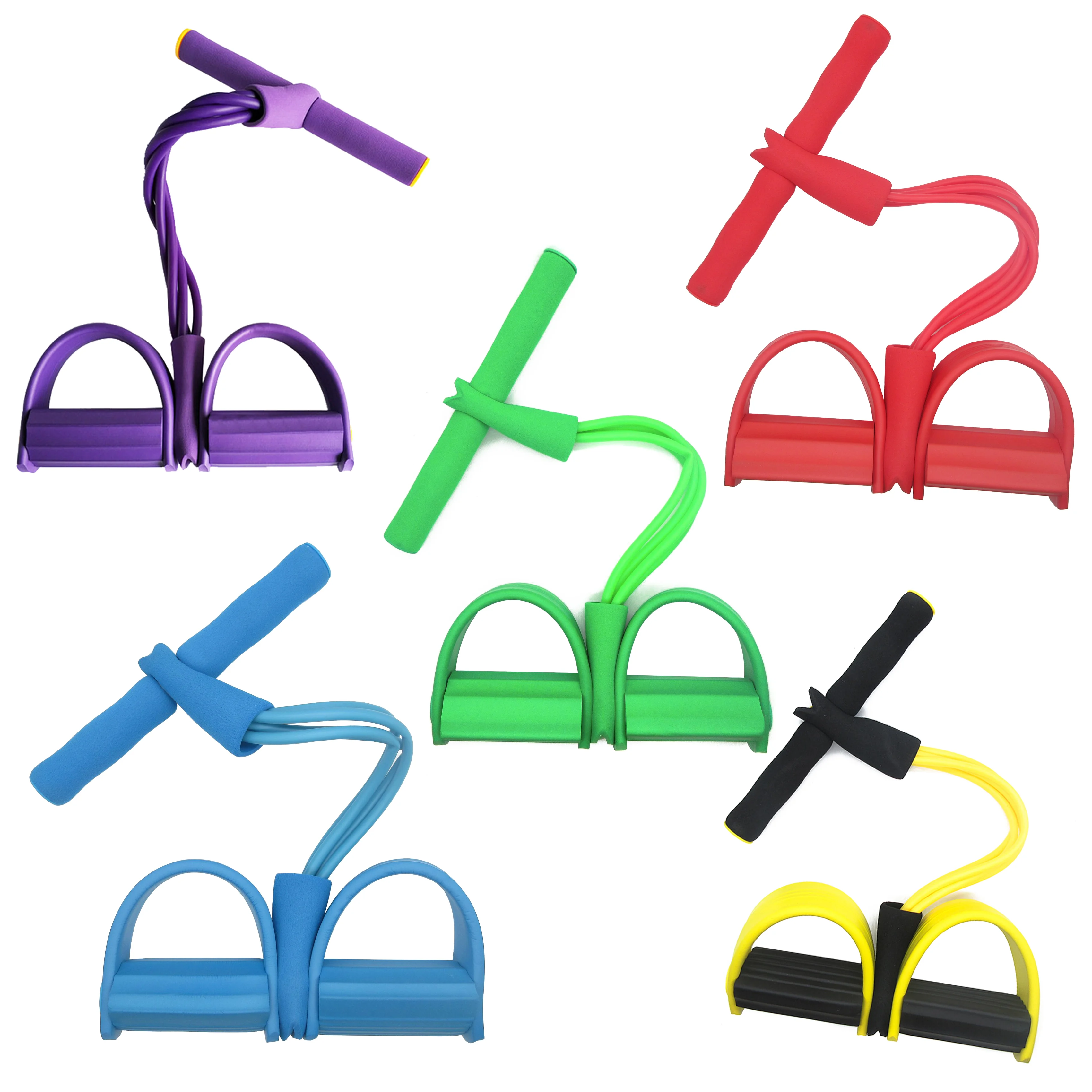 4 эластичные тянущиеся веревки тренажеры для брюшного спорта ленты