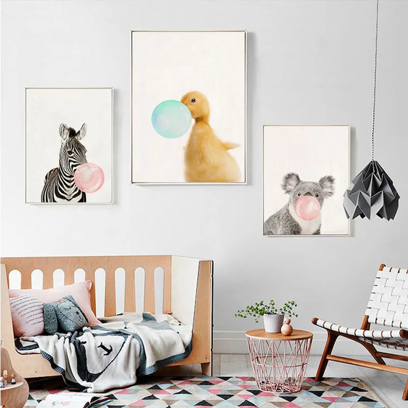 Жевательная резинка жираф Зебра коала кенгуру скандинавский стиль современное