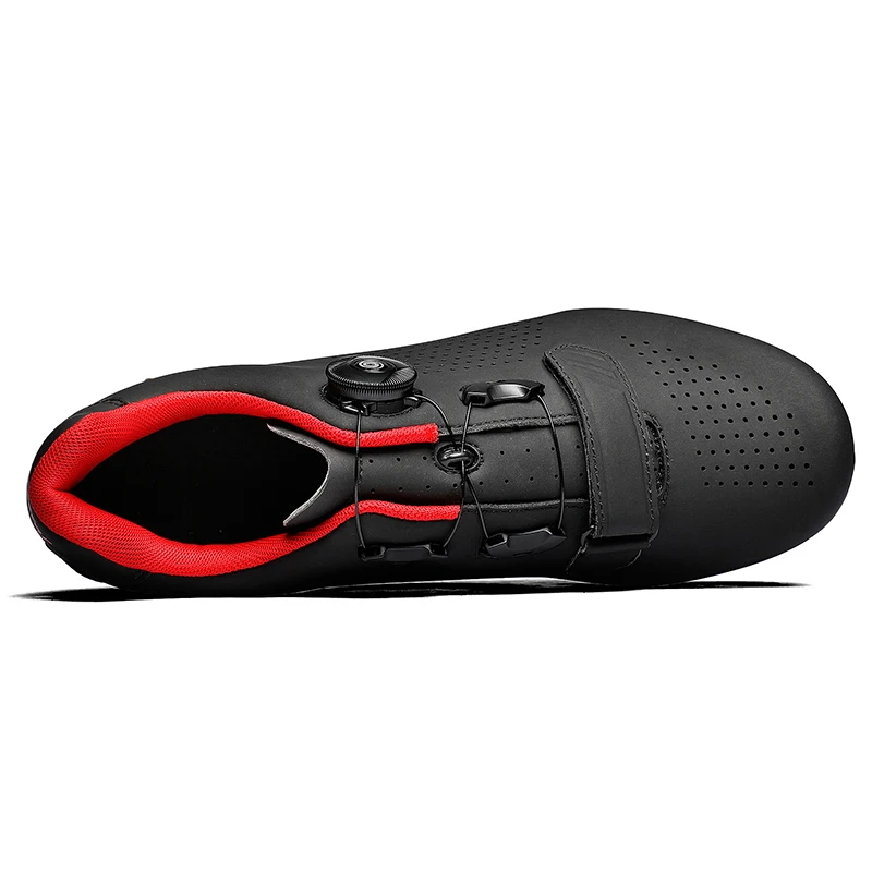 

The Latest Mountain Bike Shoes With Lock And Rotating Buckle, Men's Road Bike Shoes With Velcro, Rubber-Soled Road Bike Shoes