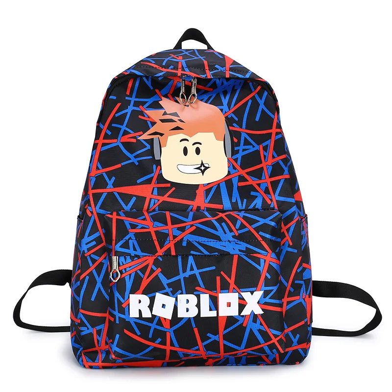 

2021 New Robloxing Student College Style Backpack School Bag Game Related Cartoon Cute Canvas backpack Men's Women's Casual Bag