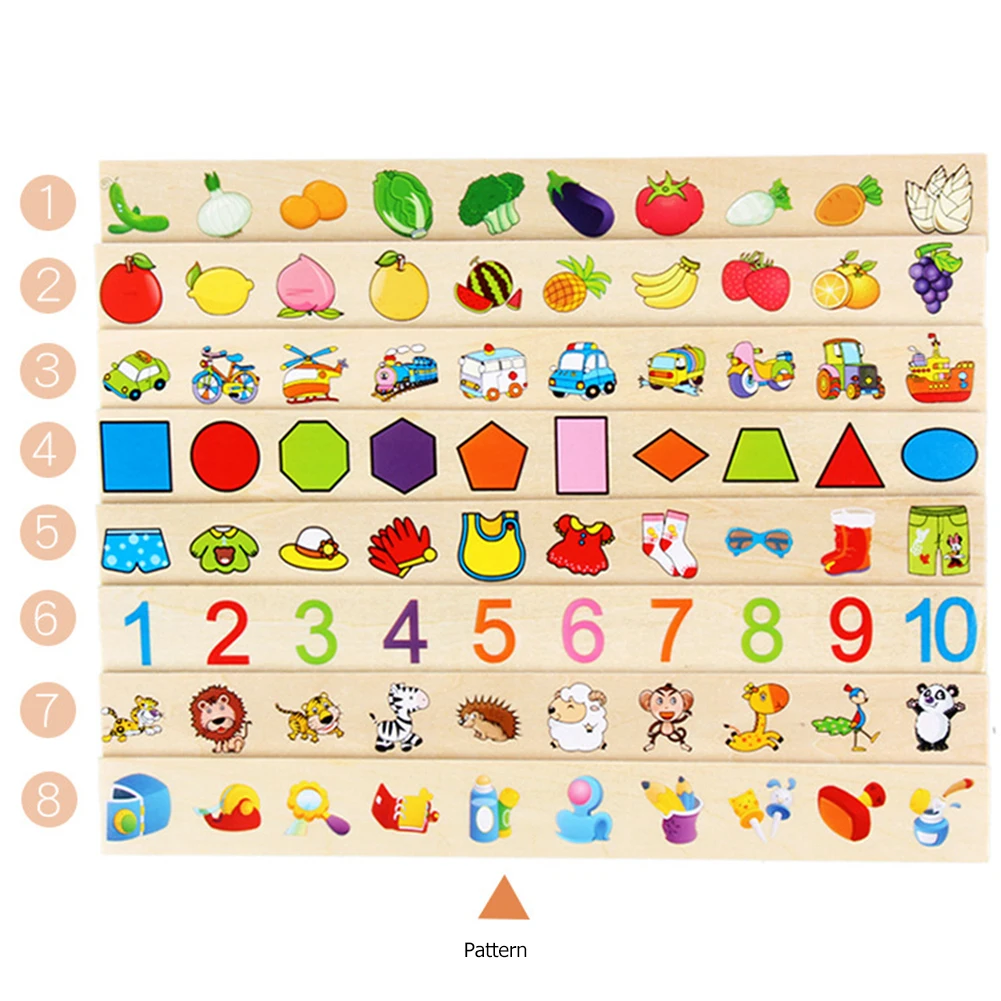 

Montessori Mathematical Knowledge Classification Cognitive Matching Kids Early Educational Learn Toy Wood Box Gifts for Children