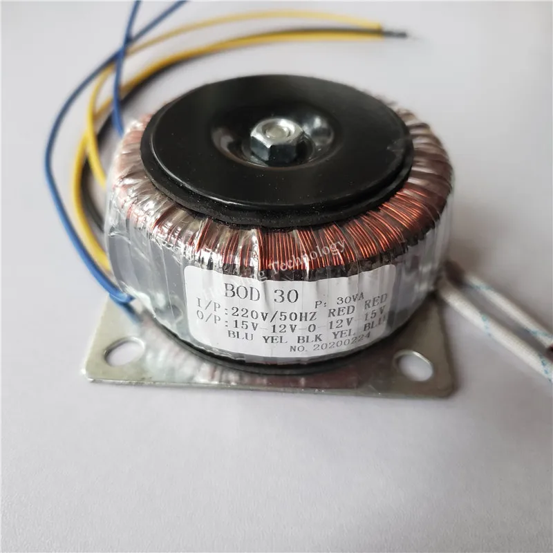 Двойной 15V 18V 24V 12V 0 220V медный изготовленный на заказ тороидальный изоляционный
