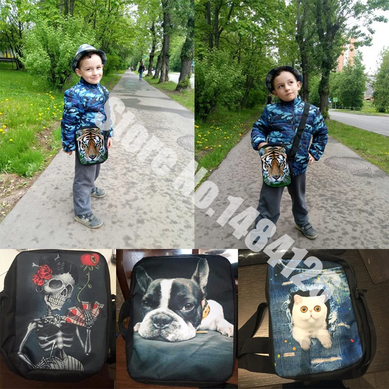 Женские сумки мессенджеры FORUDESIGNS с милыми животными кошками роскошная маленькая